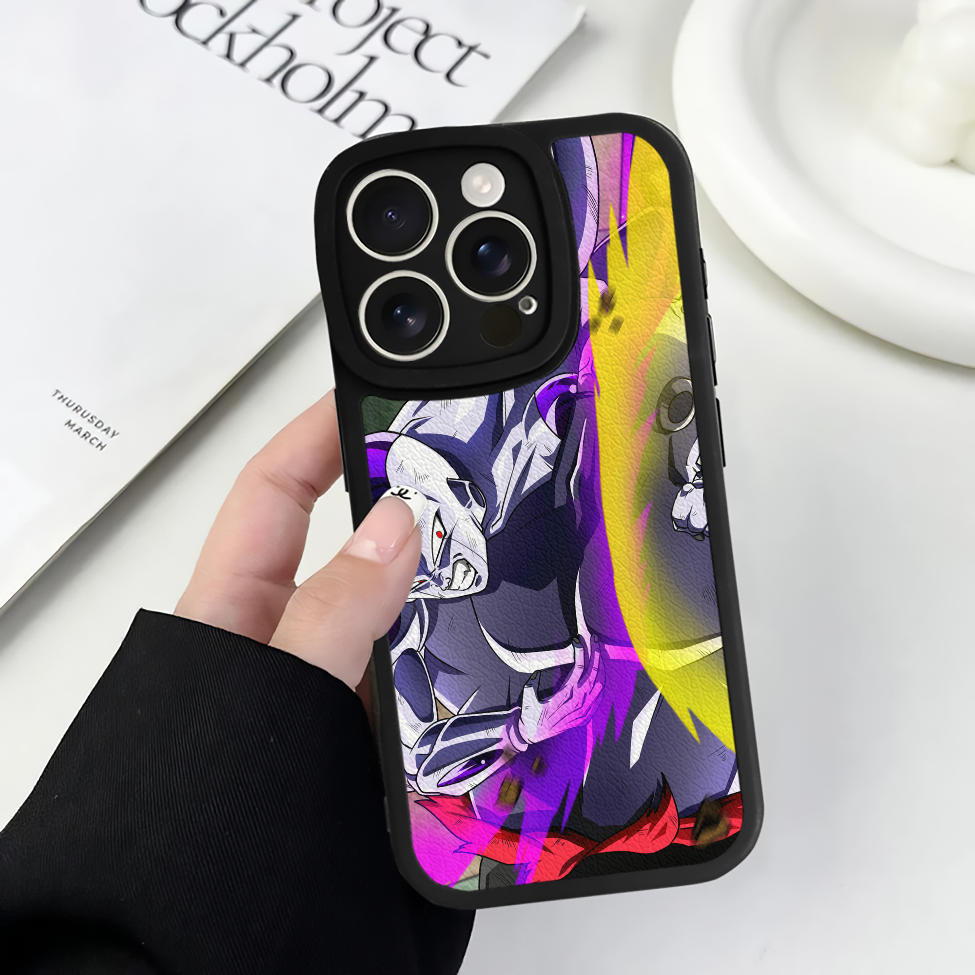 （画像用） ドラゴンボール DRAGON BALL 【iPhone 16シリーズ対応】シリコンスマホケース（レザー調） 材質：シリコン